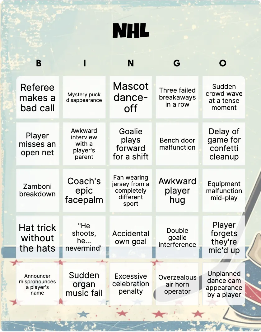 Score Big with NHL Bingo： Turn Every Game Into a Winning Experience