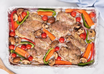 Easy Banbanji Chicken Recipe with Fresh Veggies