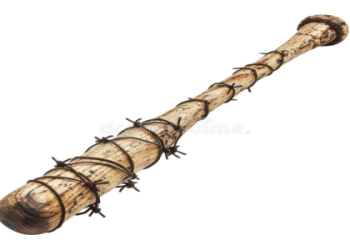 barbed wire wrapped baseball bat