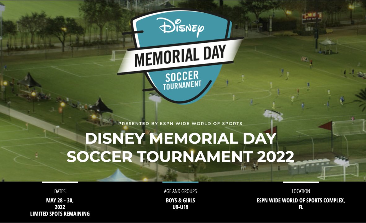 Compete at Disney: Memorial Day Soccer Tournament at Walt Disney World