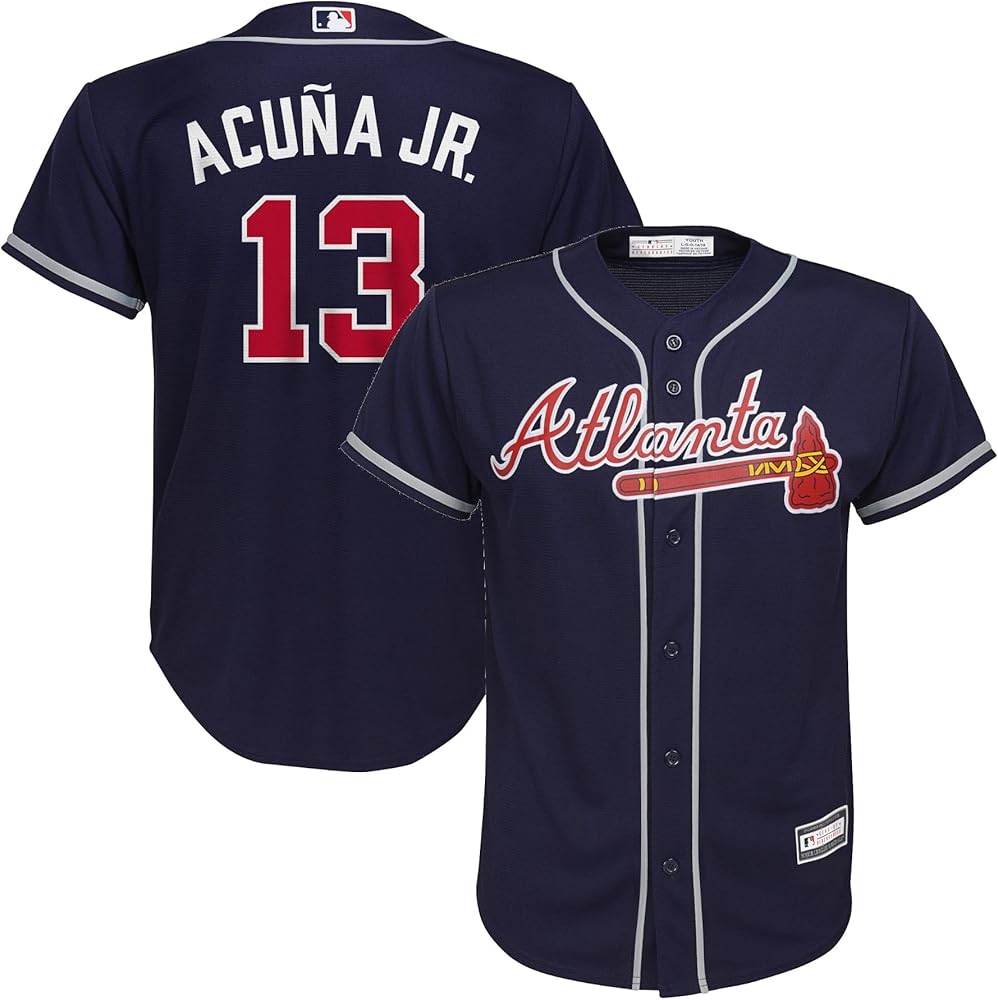 atlanta braves youth baseball jersey