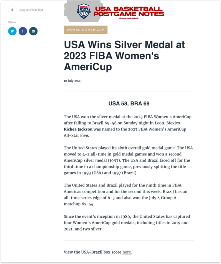 How to Write a Sports News Release: Example & Tips for Success