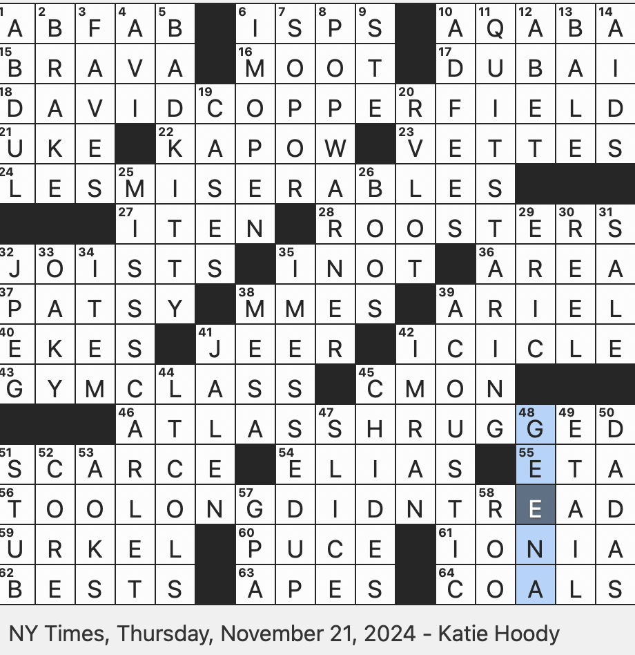 Some Local Sports Associations Informally: Crossword Clue Answer