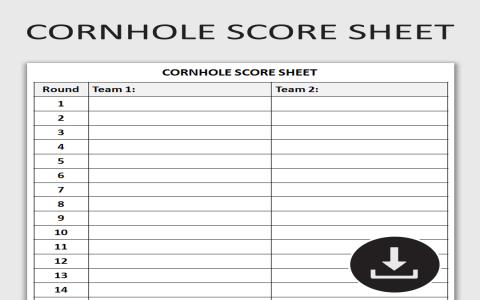 Free Printable Table Tennis Scoresheet Template for Tournaments