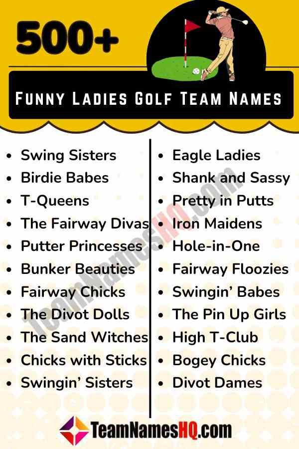 Funny Womens Golf Team Names: Creative and Witty Names to Show Off Your Teams Personality