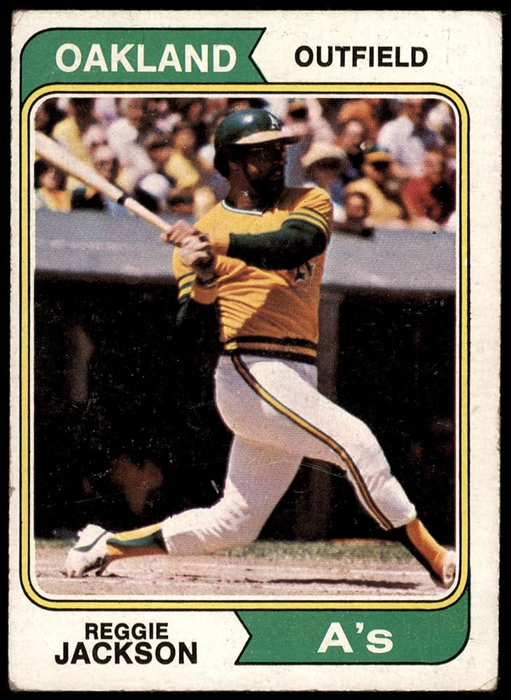 reggie jackson oakland a's baseball card