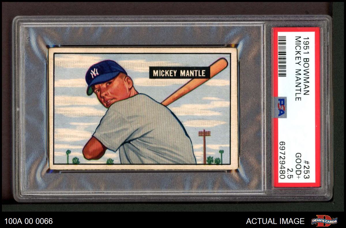 1951 mickey mantle baseball card