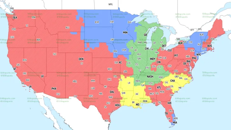 nfl week 1 regional coverage map: See Where You Can Watch!