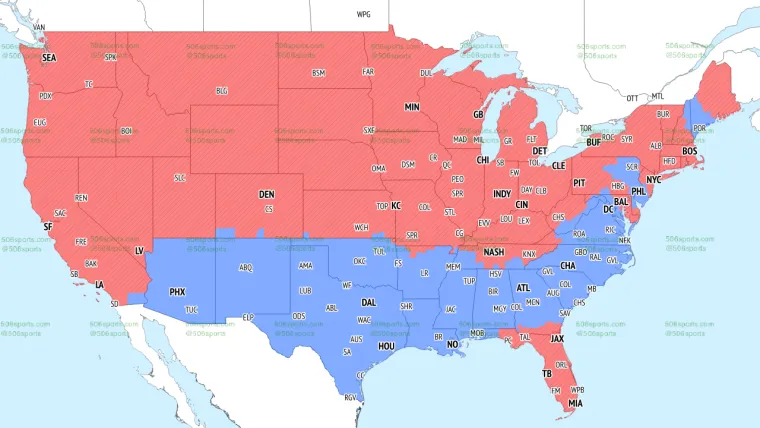 NFL Week 3 TV Coverage: Find Your Game on the Map