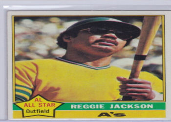 reggie jackson oakland a’s baseball card