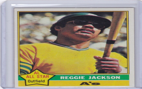 reggie jackson oakland a’s baseball card