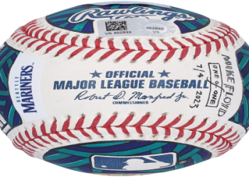 ken griffey sr autographed baseball