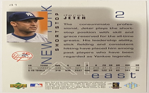2000 upper deck yankees legends baseball