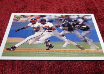 deion sanders baseball card 1992