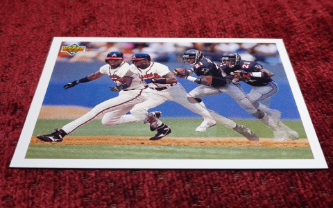 deion sanders baseball card 1992