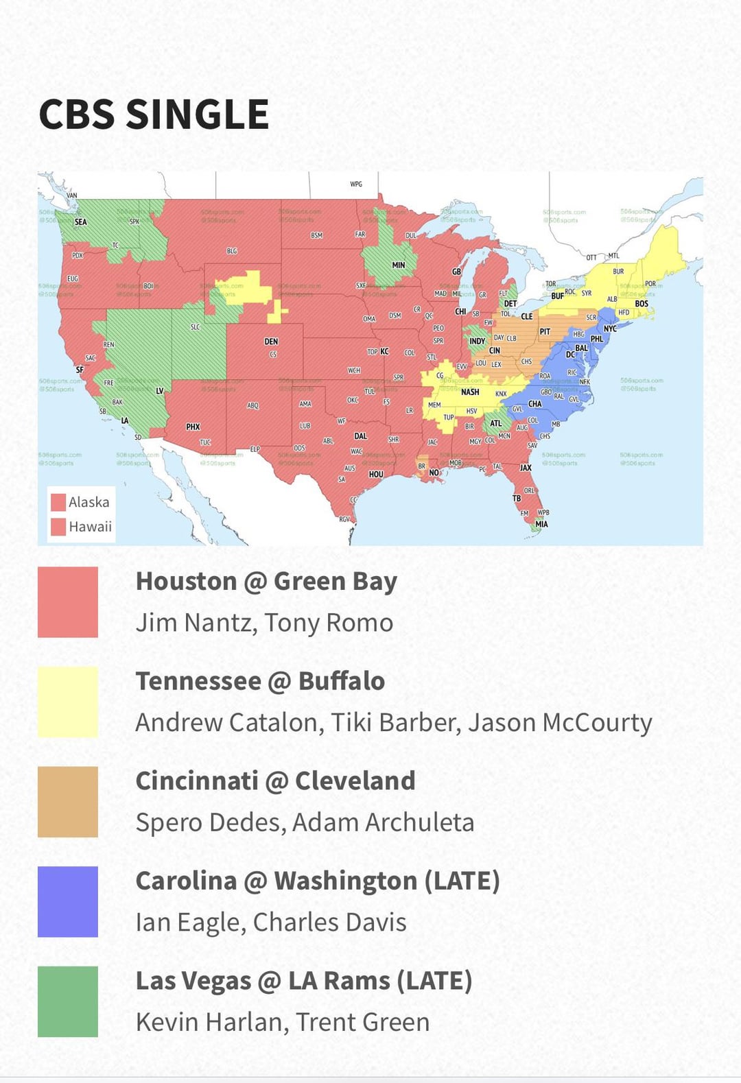 NFL Week Coverage Map: Dont Miss a Single Game, Check the Map!