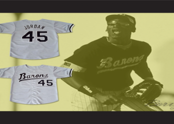 michael jordan barons baseball jersey