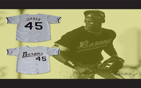 michael jordan barons baseball jersey