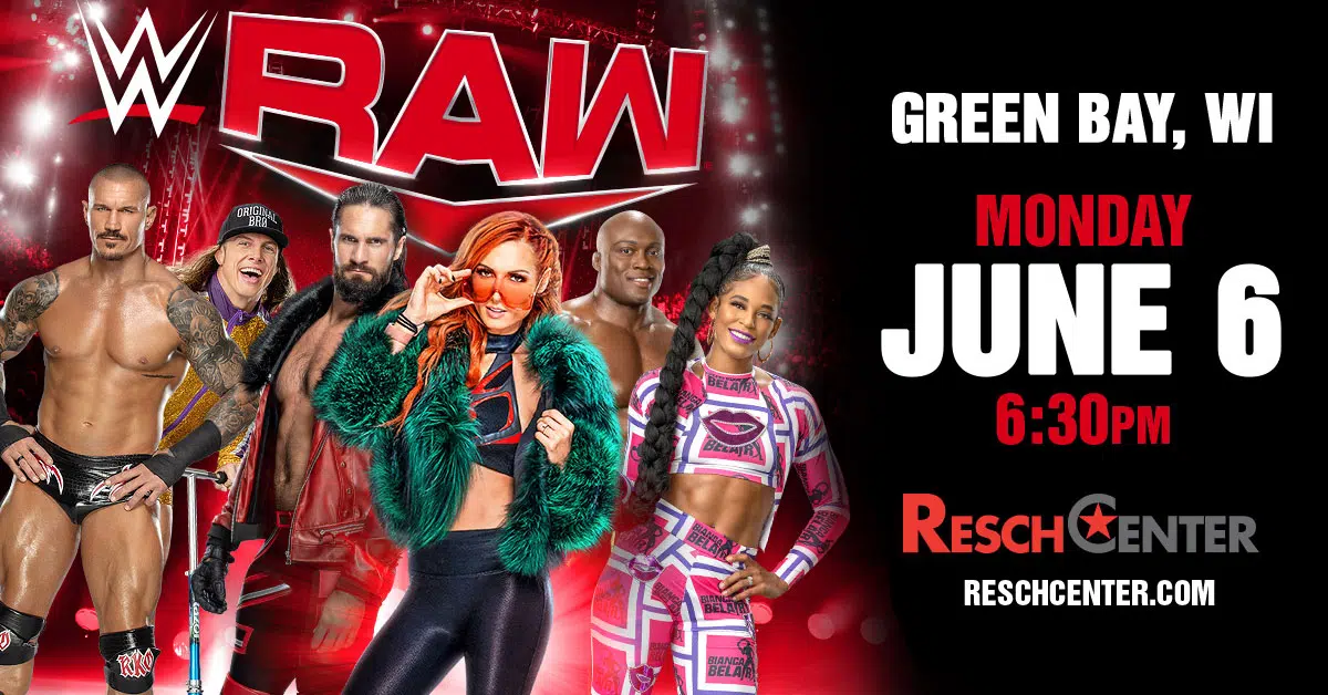 WWE Raw Heads to Green Bay, WI: Dont Miss the Action at the Resch Center!