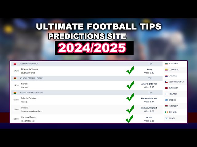 7 Expert-Approved Secrets: How to Pick the Best Website for Football Prediction in 2024